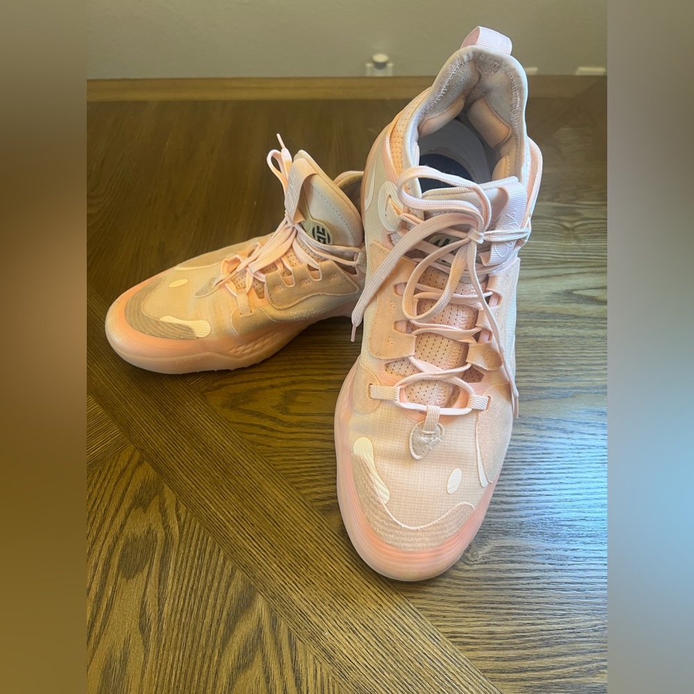 adidas Peach High-Top Athletic Shoes